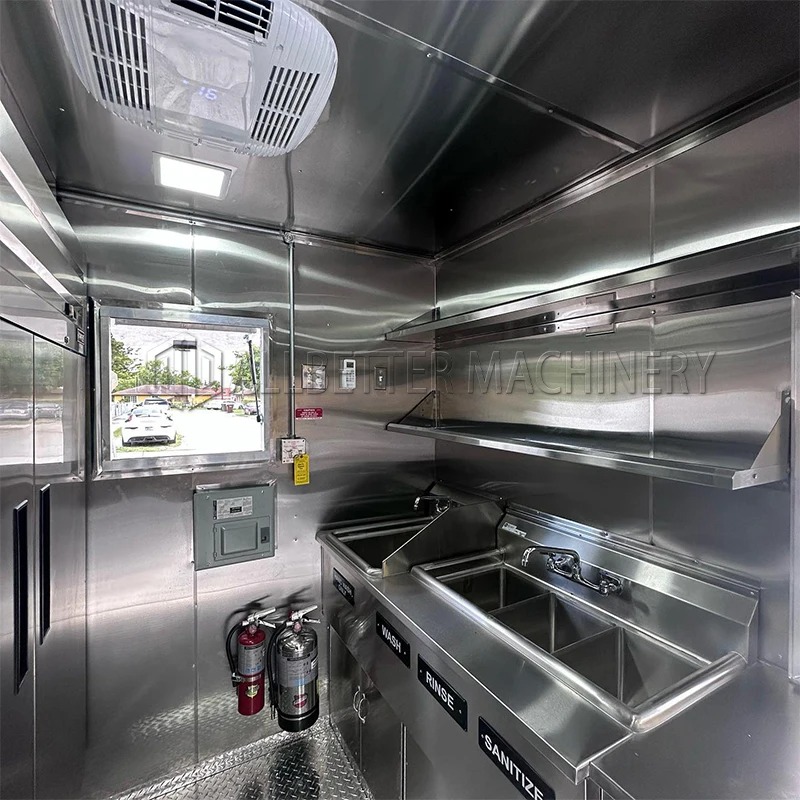 Premium Food Truck | Chrome Stainless Steel Kitchen Interior