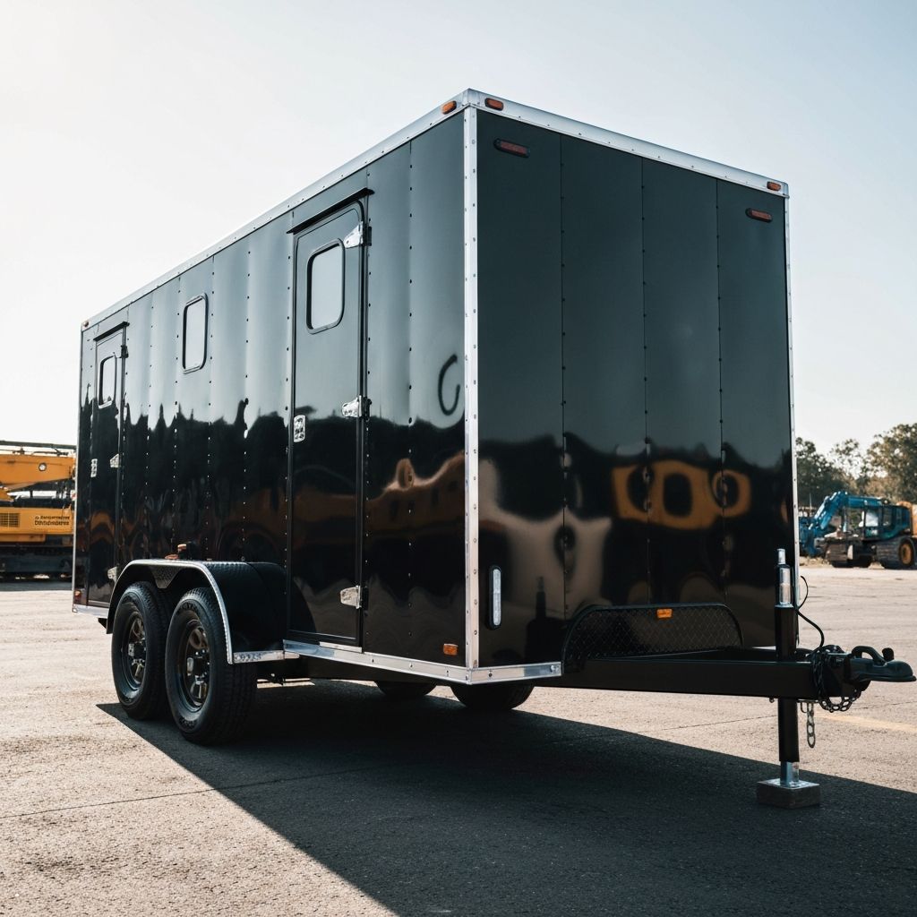 3 Station Portable Restroom Trailer | Mobile Bathroom & Camping Toilet Trailer